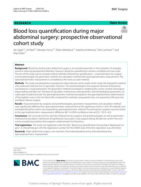 gravimetric method blood loss estimation|Blood loss quantification during major abdominal surgery: prospec.